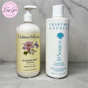 Crabtree & Evelyn Sumer Hill Body Lotion & La Source Conditioner